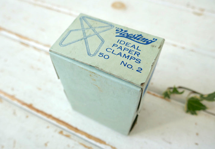 Noesting IDEAL PAPER CLAMPS NO.2 アメリカ製 箱入り60's ヴィンテージ ペーパークリップ USA