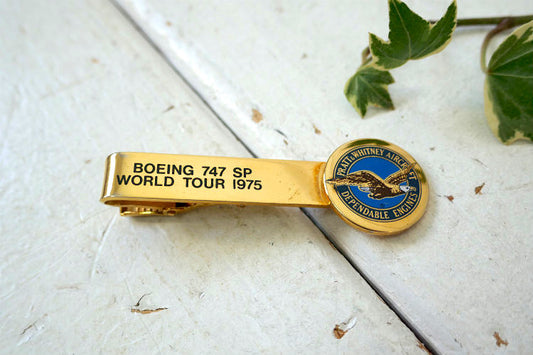 BOEING 747 SP WORLD TOUR 1975 ボーイン社 PRATT&WHITNEY 飛行機 航空機 ヴィンテージ タイピン