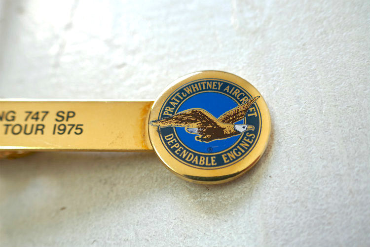 BOEING 747 SP WORLD TOUR 1975 ボーイン社 PRATT&WHITNEY 飛行機 航空機 ヴィンテージ タイピン