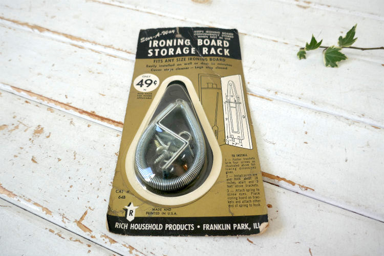 Rich Household Products デッドストック未使用 60's ヴィンテージ アイロン台収納ラック USA