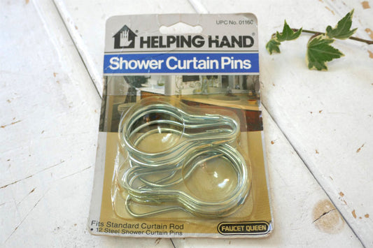 The Faucet Queen Inc Helping Hand ダルマ型 デッドストック ヴィンテージ シャワーカーテン フック 12個入り