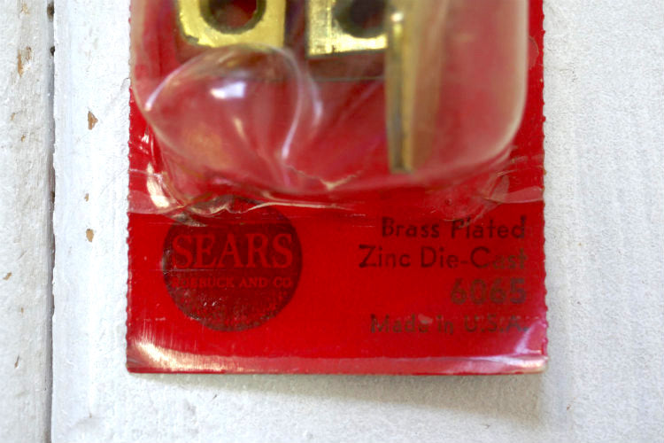 Sears Roebuck&Co シアーズ SASH LOCK 窓用 デッドストック未使用 ヴィンテージ サッシロック クレセント錠 三日月錠 建具金物 USA