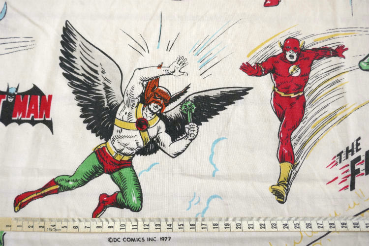 DCコミックス スーパーフレンズ ヒーロー スーパーマン バットマン アメコミ 70's ヴィンテージ ユーズドシーツ ベッドシーツ(ボックスタイプ)USA