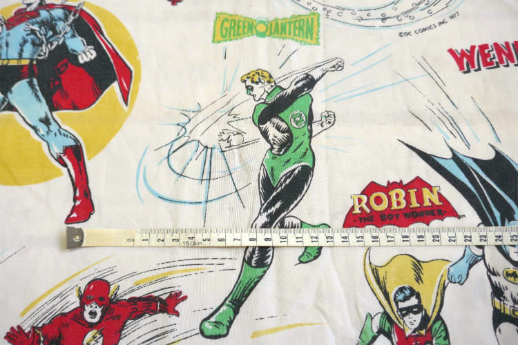 DCコミックス スーパーフレンズ ヒーロー スーパーマン バットマン アメコミ 70's ヴィンテージ ユーズドシーツ ベッドシーツ(ボックスタイプ)USA