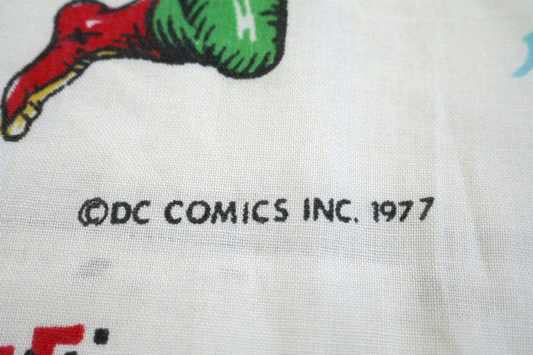 DCコミックス スーパーフレンズ ヒーロー スーパーマン バットマン アメコミ 70's ヴィンテージ ユーズドシーツ ベッドシーツ(ボックスタイプ)USA