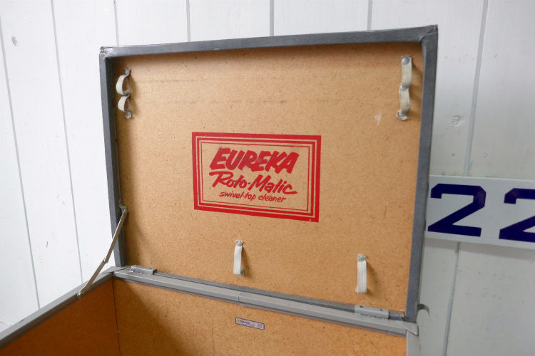 EUREKA Roto-Matic Swivel Top Cleaner ヴィンテージ ボックス 収納ケース ベンチ USA