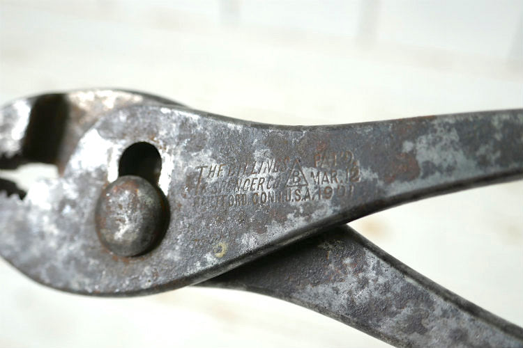 THE BILLINGS & SPENCER 1901y~ アイアン製 OLD ヴィンテージ プライヤー コンビネーションプライヤー 工具 ツール USA