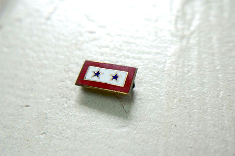 WWⅡ ミリタリー10K GOLD  第二次世界大戦 ヴィンテージ アメリカ軍 ブルー・スター・サービス・フラッグ Blue Star Service Flag バッジ USA ブローチ