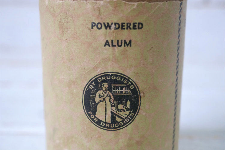 Pacific Pharmacal Laboratories  Ammonia Alum ティン製×厚紙製 アンティーク＆ヴィンテージ パウダー缶 USA