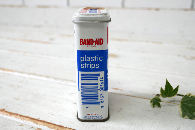 ジョンソン&ジョンソン BAND-AID バンドエイド 70's ヴィンテージ ティン缶 ブリキ缶 USA