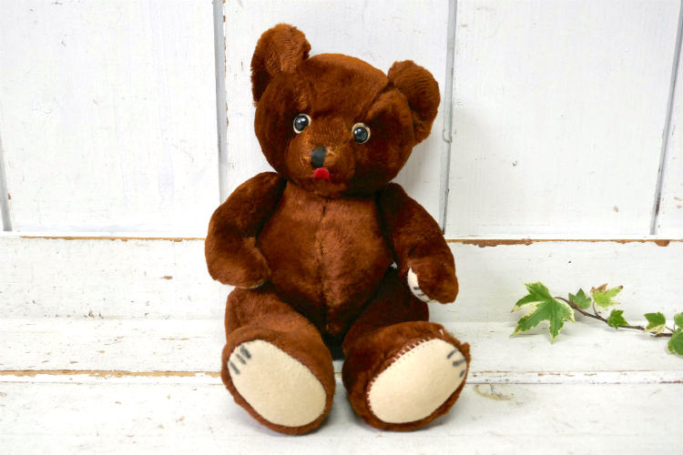 Teddy Bear テディベア 子グマ くま ジョイント式 1930〜1940s ヴィンテージ ぬいぐるみ ドール おもちゃ TOY USA