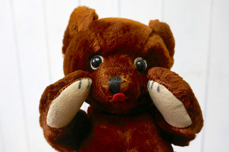 Teddy Bear テディベア 子グマ くま ジョイント式 1930〜1940s ヴィンテージ ぬいぐるみ ドール おもちゃ TOY USA