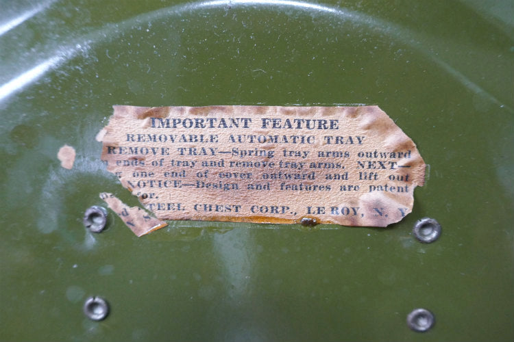 1940~1950y UNION UTILITY CHESTユニオン ユーティリティ チェスト 鍵&メジャー付き 2段式 ヴィンテージ ツールボックス 工具箱 オールドタックルボックス USA