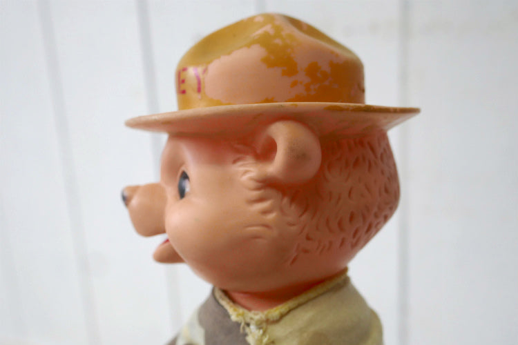 SMOKEY BEAR IDEAL TOY CORP スモーキーベア 60's ヴィンテージ  ハンド パペット ぬいぐるみ ソフビ ドール 人形 USA レア