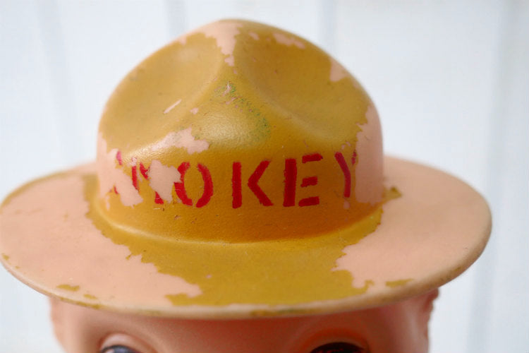 SMOKEY BEAR IDEAL TOY CORP スモーキーベア 60's ヴィンテージ  ハンド パペット ぬいぐるみ ソフビ ドール 人形 USA レア