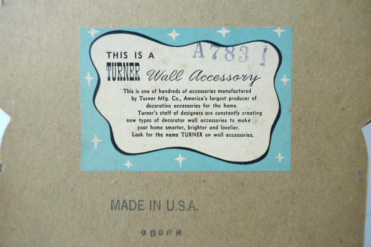 Turner Mfg Company ミッドセンチュリー 壁掛け 60's ヴィンテージ ミラー 鏡 ウォールデコ USA インテリア