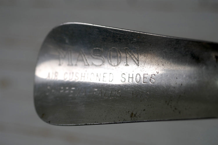1904y MASON メイソン シューカンパニー　ノベルティ アドバタイジング ヴィンテージ　靴べら　シューホーン　USA キーホルダー