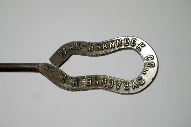 NY ニューヨーク PARK-BRANNOC アドバタイジング アンティーク OLD シュー ボタンフック ブーツ 革靴 US