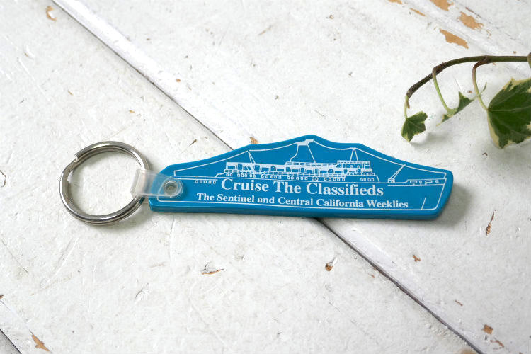Cruise The Clssifieds 豪華客船 アドバタイジング デッドストック ヴィンテージ キーホルダー クルーズ船 カリフォルニア  USA