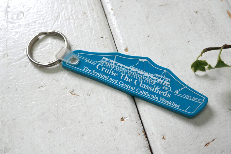 Cruise The Clssifieds 豪華客船 アドバタイジング デッドストック ヴィンテージ キーホルダー クルーズ船 カリフォルニア  USA