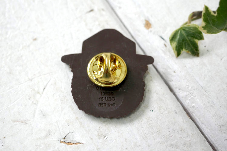 SMOKEY BEAR スモーキーベア ヴィンテージ ピンバッジ 熊 クマ USA 森林火災防止 キャラクター