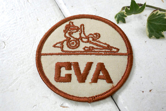 CVA Guns フリントロック式 銃器 ピストル ヴィンテージ ワッペン 刺繍 パッチ USA デッドストック