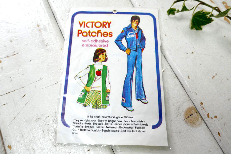 1970y バージン諸島 VIRGIN ISLANDS AMERICAN PARADISE ヴィンテージ　ワッペン　刺繍 パッチ　デッドストック