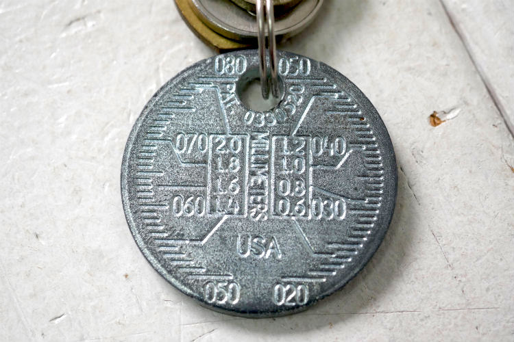 TEAM MECHANI プラグ用ツール ヴィンテージ 測定工具 キーホルダー Key 鍵3本付き USA
