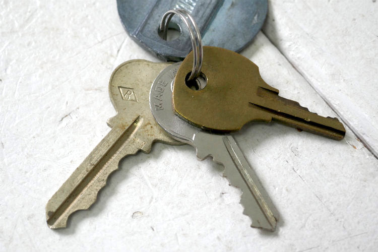 TEAM MECHANI プラグ用ツール ヴィンテージ 測定工具 キーホルダー Key 鍵3本付き USA