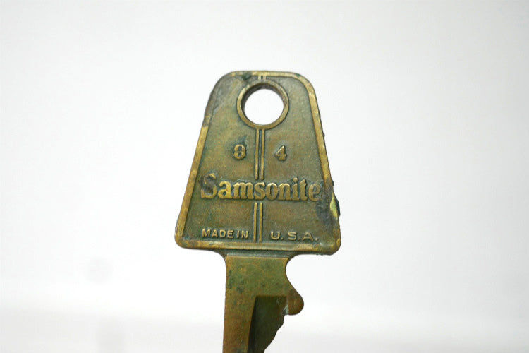 1950y サムソナイト Samsonite トランク＆スーツケースブランド ヴィンテージ 真鍮 KEY 鍵 OLD キー USA デンバー デトロイト