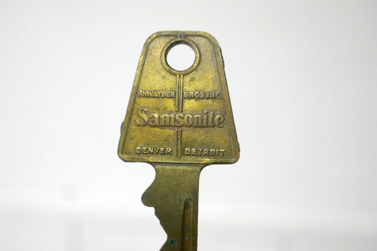 1950y サムソナイト Samsonite トランク＆スーツケースブランド ヴィンテージ 真鍮 KEY 鍵 OLD キー USA デンバー デトロイト