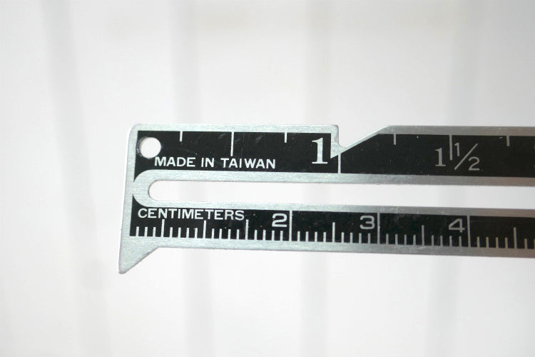 SEWING&KNITTING GAUGE ソーイング＆ニットゲージ スライド式マーカー付き 裁縫 服飾 デザイン ヴィンテージ　ルーラー　定規　物さし