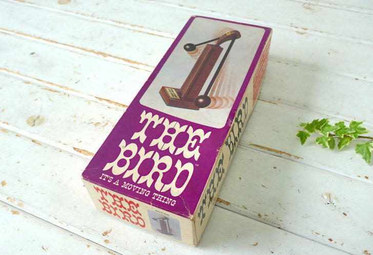 ミッドセンチュリー モダン THE BIRD ウォルナット 木製 鳥 バード 箱付き 60's ヴィンテージ バランス オブジェ 置物  アート USA