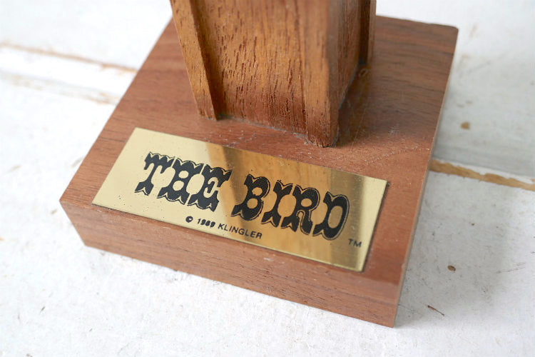 ミッドセンチュリー モダン THE BIRD ウォルナット 木製 鳥 バード 箱付き 60's ヴィンテージ バランス オブジェ 置物  アート USA