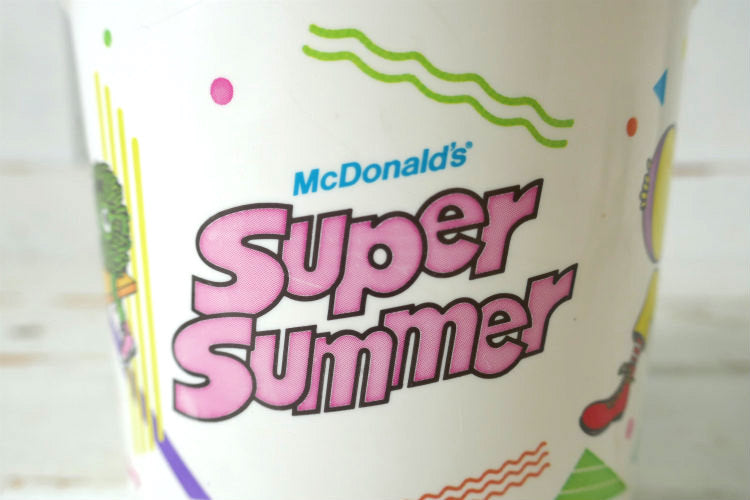 マクドナルド Super Summer ハッピーミール トイ イエロー  80's ヴィンテージ バケツ オモチャ USA