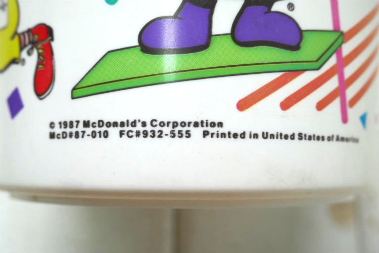 マクドナルド Super Summer ハッピーミール トイ イエロー  80's ヴィンテージ バケツ オモチャ USA