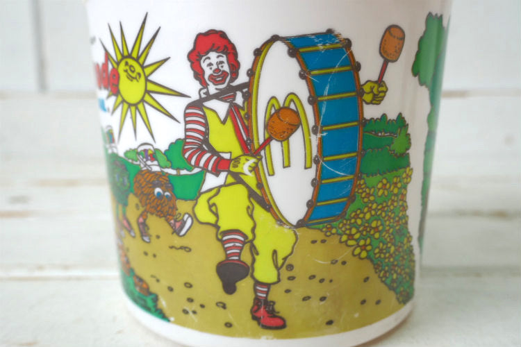 マクドナルド Happy Pail ハッピーミール パレード柄 トイ オレンジ 80's ヴィンテージ バケツ オモチャ USA
