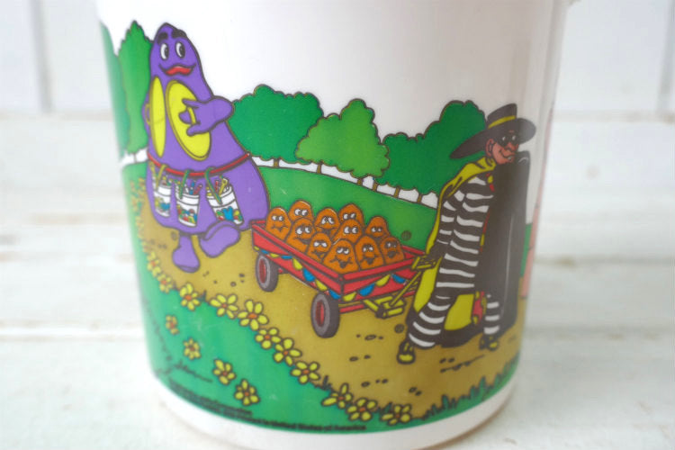 マクドナルド Happy Pail ハッピーミール パレード柄 トイ オレンジ 80's ヴィンテージ バケツ オモチャ USA