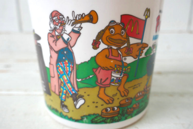 マクドナルド Happy Pail ハッピーミール パレード柄 トイ オレンジ 80's ヴィンテージ バケツ オモチャ USA