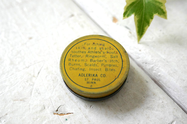 Saxol Ointment 軟膏 サンプル ミニサイズ ヴィンテージ  OLD TIN ティン缶 薬缶 USA