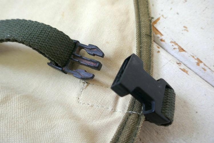 Custom Leather Craft CLC ベージュ×カーキ キャンバス地 14ポケット ヴィンテージ エプロン ツールエプロン 古着 USA