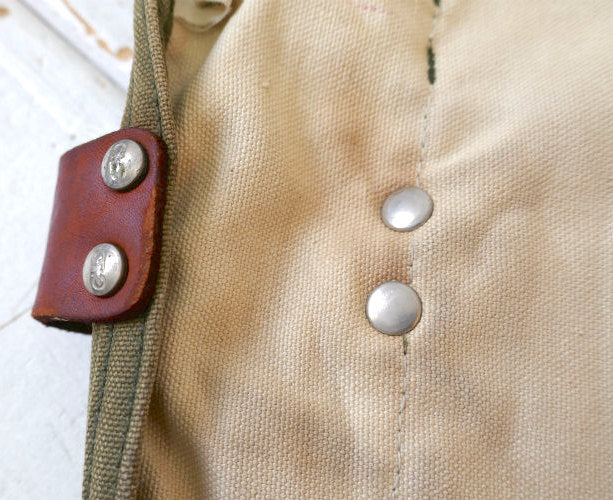 Custom Leather Craft CLC ベージュ×カーキ キャンバス地 14ポケット ヴィンテージ エプロン ツールエプロン 古着 USA