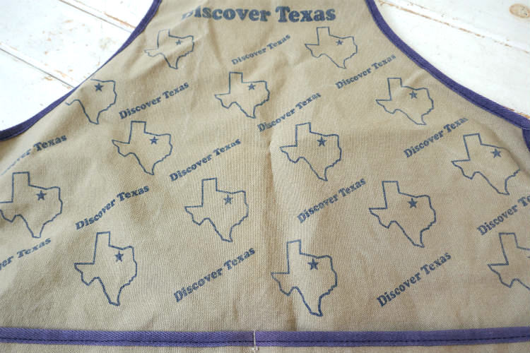 Discover Texas ディスカバー テキサス テキサス州 キャンバス地 ヴィンテージ エプロン 古着 USA