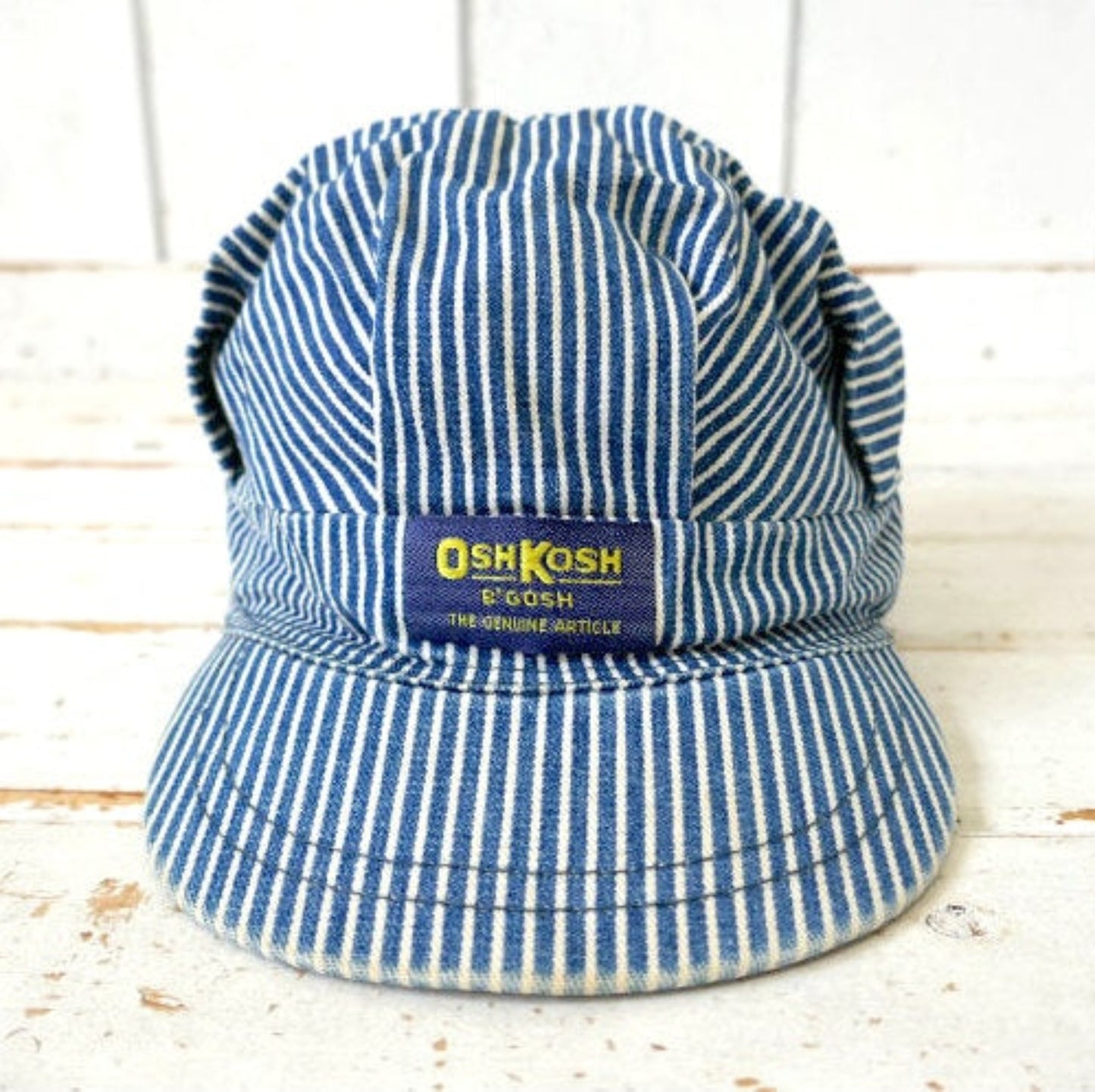 OshKosh B'Gosh オシュコシュ ビゴッシュ ヒッコリー ストライプ キッズサイズ ビンテージ ワークキャップ エンジニアキャップ 帽子 USA