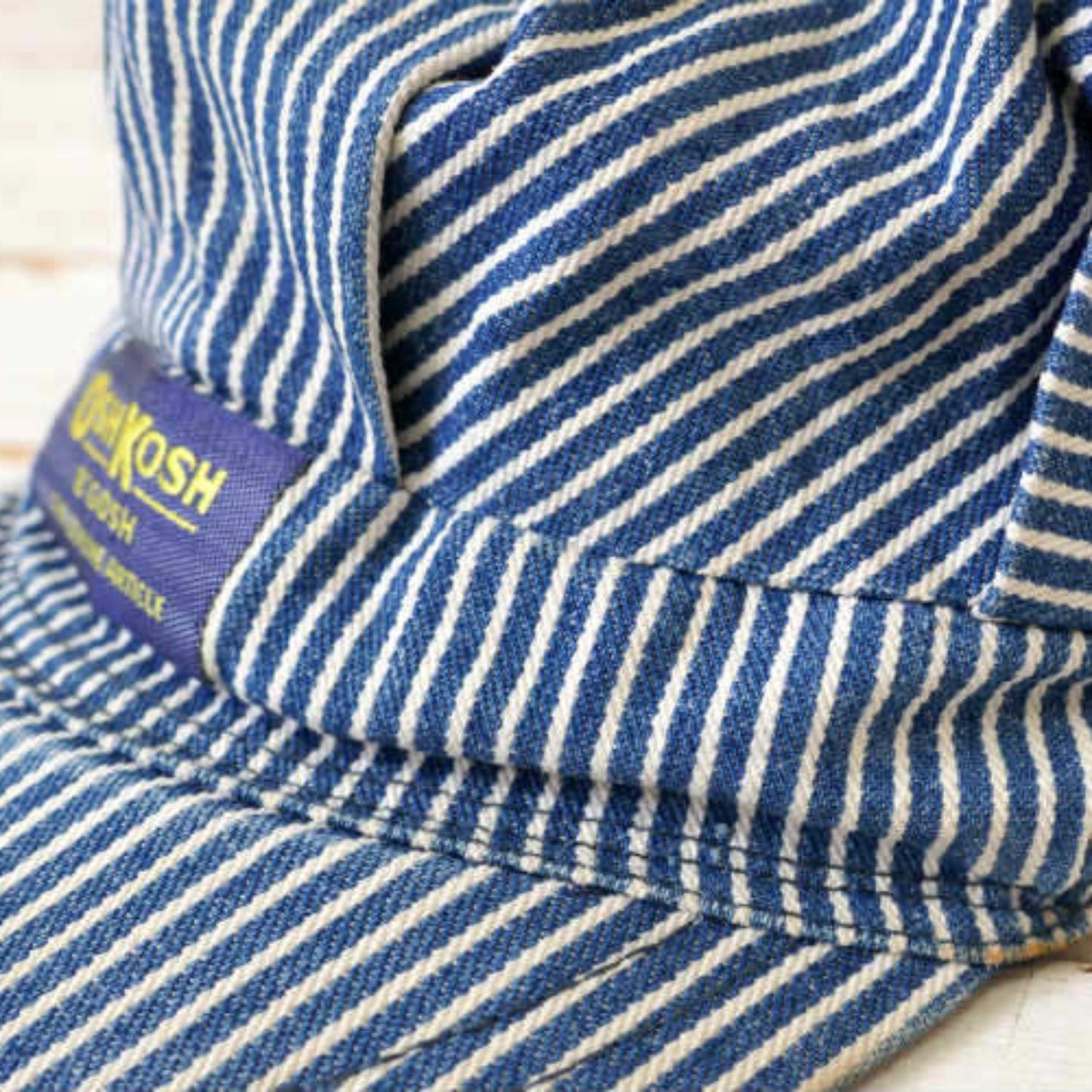 OshKosh B'Gosh オシュコシュ ビゴッシュ ヒッコリー ストライプ キッズサイズ ビンテージ ワークキャップ エンジニアキャップ 帽子 USA