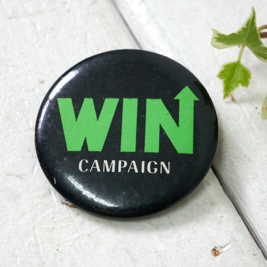 WIN↑CAMPAIGN 勝利 ヴィンテージ　缶バッジ USA