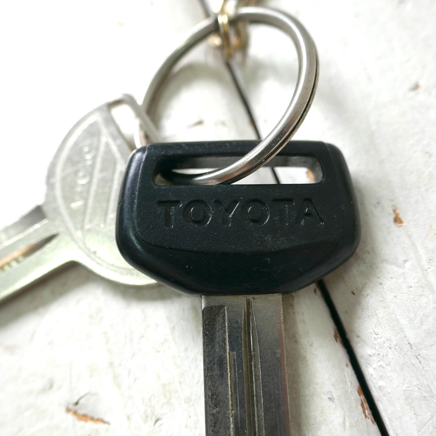 US TOYOTA トヨタ自動車 Key ヴィンテージ 車鍵2本付き キーホルダー 逆輸入車 旧車