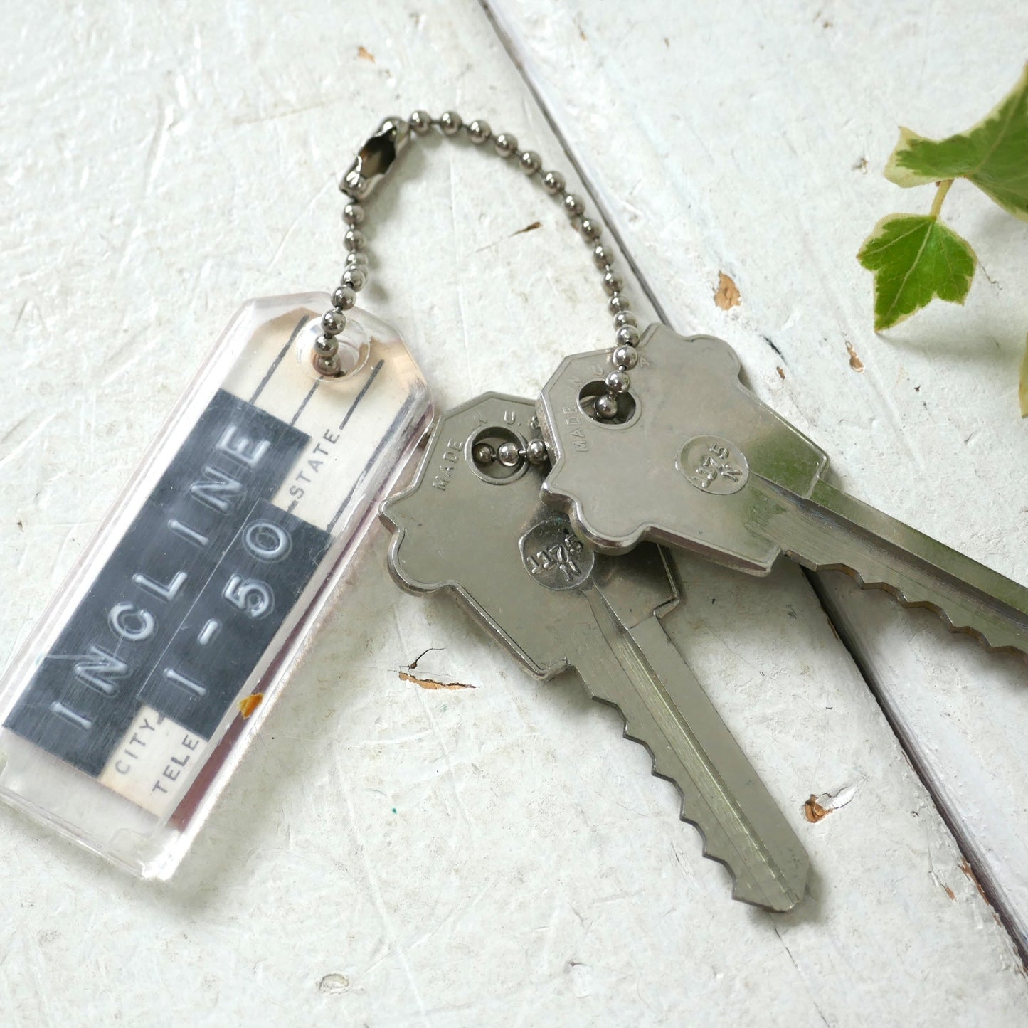 RX Sav-ON  セイボン ドラッグストアチェーン 薬局 アドバタイジング ヴィンテージ キーホルダー プラスチックタグ 鍵2本 key付き USA