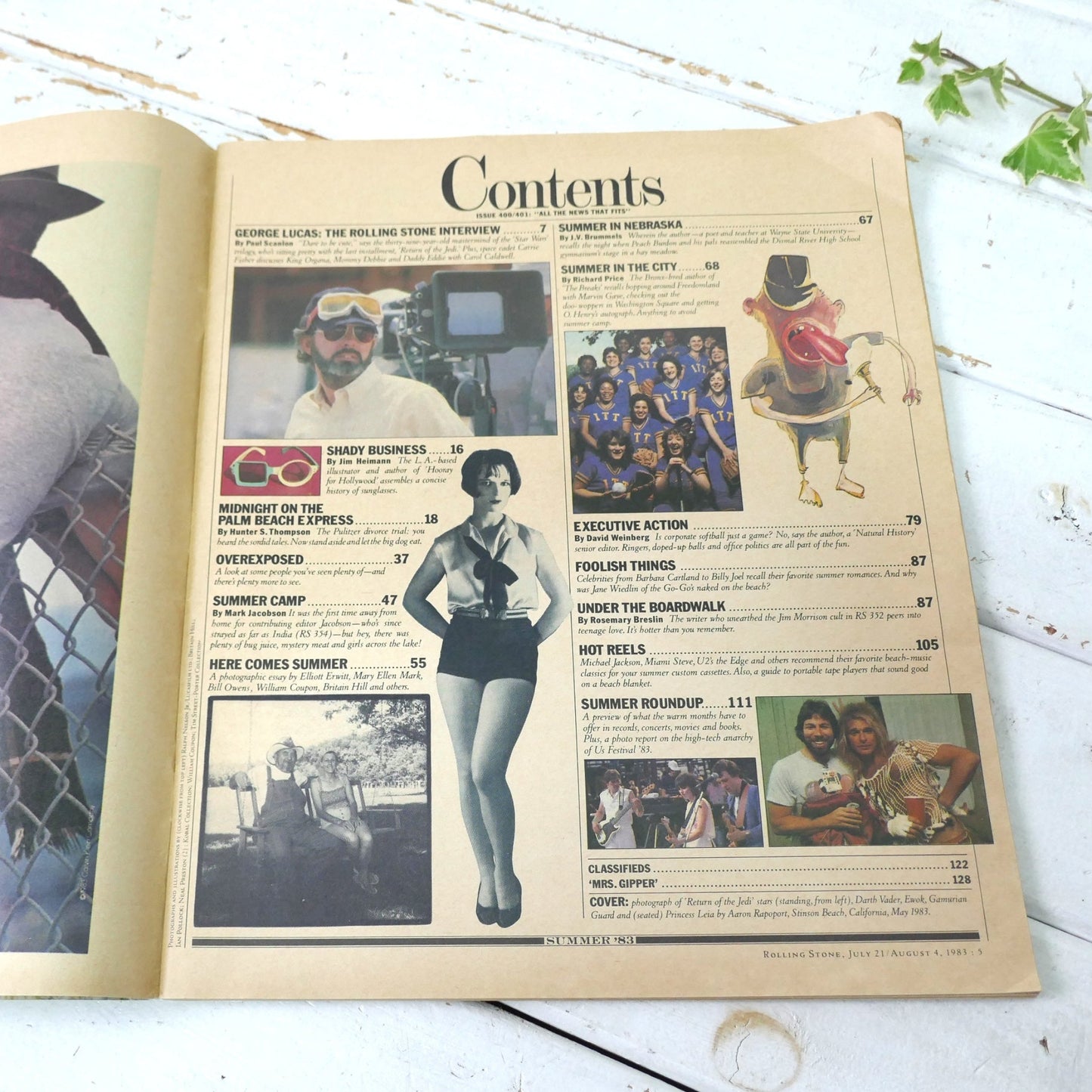 Rolling Stone ローリングストーン 1983年 スターウォーズ ヴィンテージ 雑誌 夏季合併号 USA