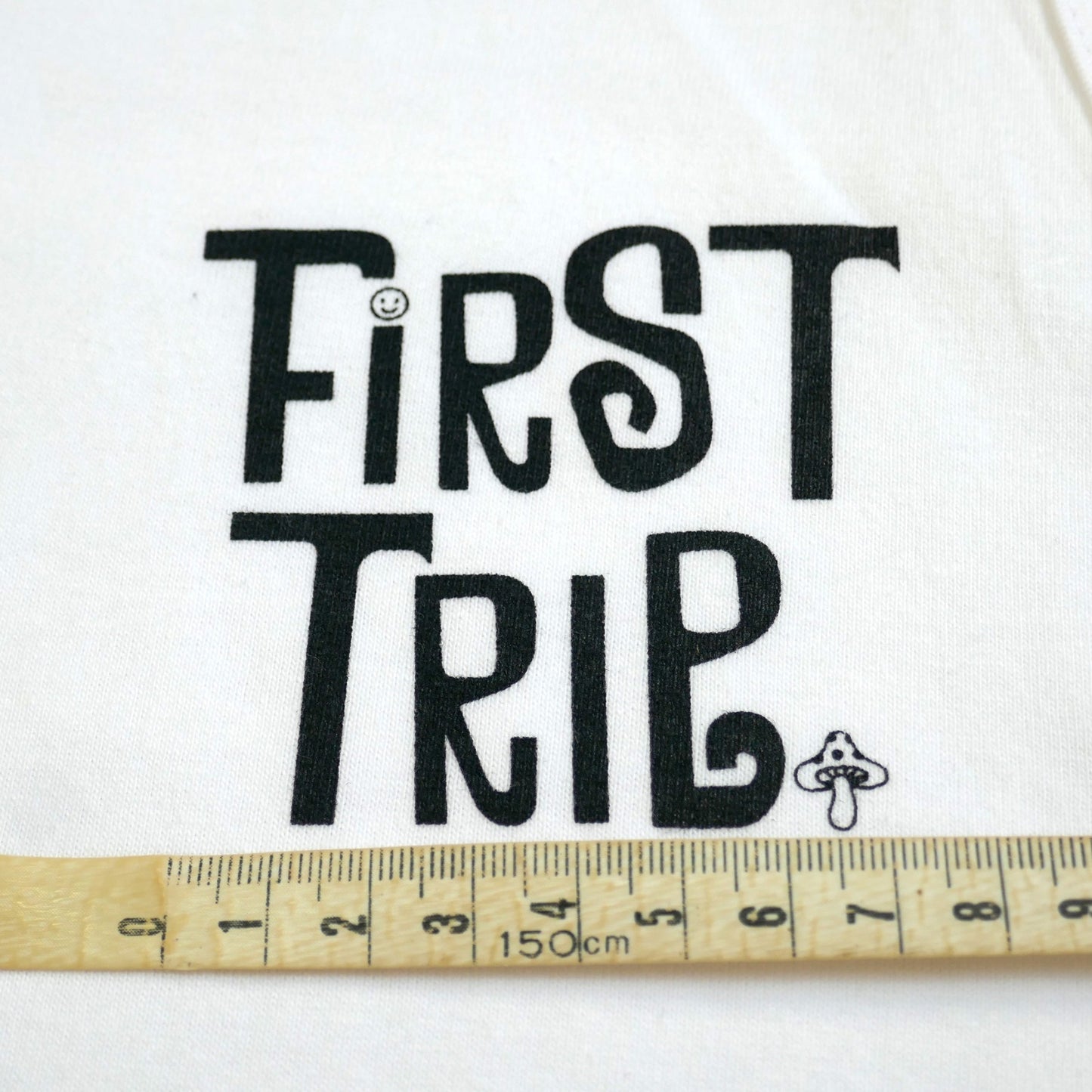 First Trip ファーストトリップ スマイル＆キノコ 60's デザイン ホワイト オリジナル タンクトップ 新品 アパレル